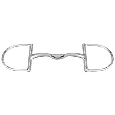 Sprenger SATINOX 14 mm D-Ring Double-Jointed Snaffle - Stainless Steel, 135 mm