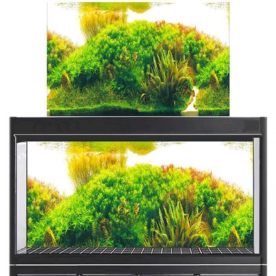 Ericetion Aquarium Background Sticker, PVC Fish Tank Decoration, Self-Adhesive 3D Underwater Poster