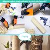 DQ-PP Sisal Rope, 25 m, 10 mm Thick, Natural Rope for Cat Trees view 2