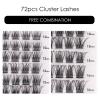 72-Piece DIY Cluster Lashes, C/D Curl, 10–16 mm view 2