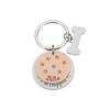 Customizable Engraved Pet ID Tag for Dogs and Cats, Rose Gold view 1