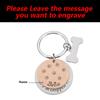 Customizable Engraved Pet ID Tag for Dogs and Cats, Rose Gold view 3