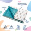Baby Blanket, Toddler Bed Blanket, Soft OEKO-TEX Cotton, 100 x 135 cm, Nubby Blanket, Boy or Girl Gift view 2