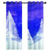 ELGISI Blackout Curtains for Kids' Room, 2 Panels, 214 x 200 cm, 3D Purple Sky and Forest Print view 2