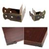 Antique Decorative Furniture Corner Protectors, 4-Piece Bronze Corner Brackets, 24 x 24 x 14 mm view 2