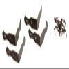 Antique Decorative Furniture Corner Protectors, 4-Piece Bronze Corner Brackets, 24 x 24 x 14 mm view 3