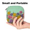 Menstrual Pad Storage Bag with Colorful Peony Design view 2