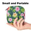 Menstrual Storage Bag with Zipper for Pads and Tampons, Colorful Lotus Pattern view 2