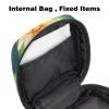 Menstrual Storage Bag with Zipper for Pads and Tampons, Colorful Lotus Pattern view 4