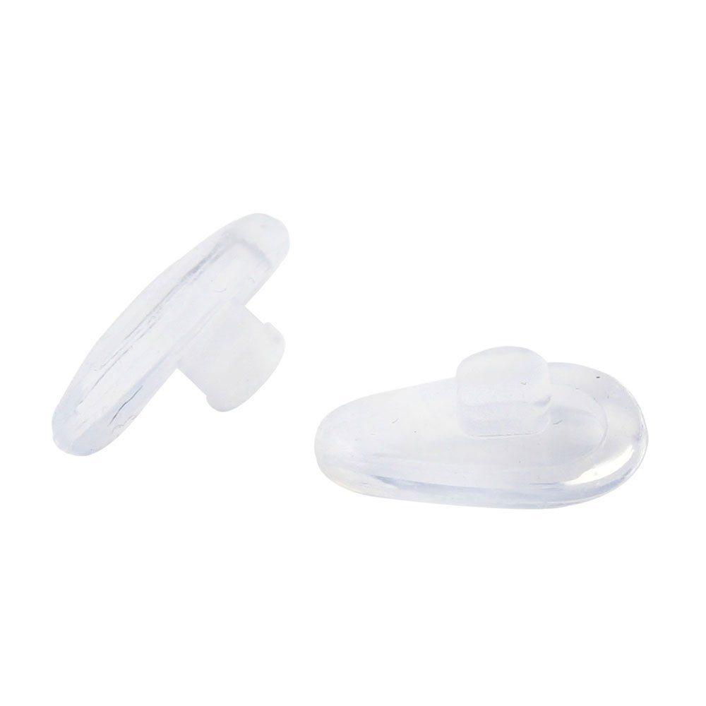 Uinfhyknd Soft Oval Silicone Nose Pads for Glasses, Clear, 5 Pairs