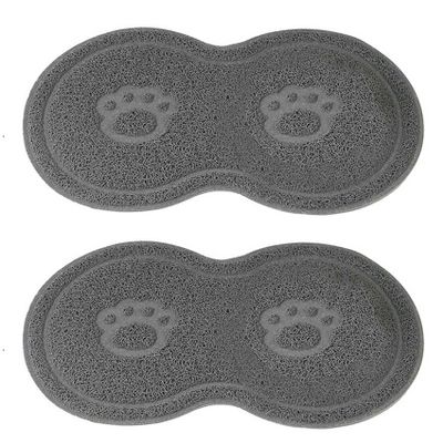Duendhd 2-Pack Pet Feeding Mats, PVC, Waterproof