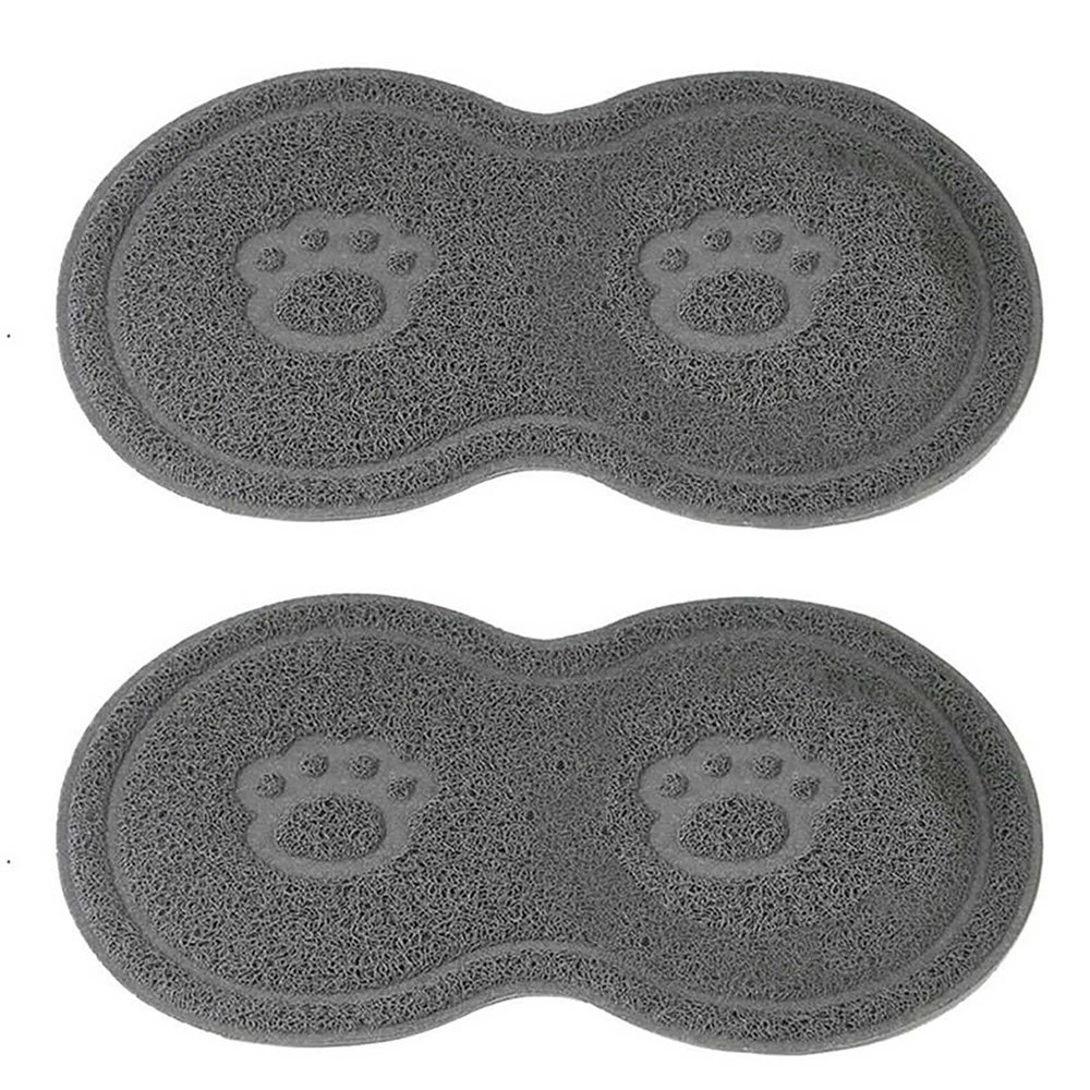 Duendhd 2-Pack Pet Feeding Mats, PVC, Waterproof