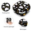 Portable Period Product Storage Bag with Zipper, Stars and White Clouds view 3