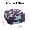 Women's Menstrual Product Storage Bag with Zipper, Green and Blue Mouse Design view 2