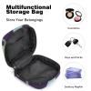 Women's Menstrual Product Storage Bag with Zipper, Green and Blue Mouse Design view 4