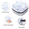 Blue Watercolor Floral Period Product Storage Bag view 3