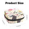 Women's Menstrual Product Storage Bag with Zipper, Birds, Cat and Floral Design view 2