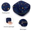 Portable Menstrual Product Storage Bag with Zipper, Snowflake and Star Pattern view 3