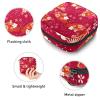Women's Menstrual Product Storage Bag, Red Japanese Period Pouch with Zipper view 3