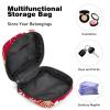 Women's Menstrual Product Storage Bag, Red Japanese Period Pouch with Zipper view 4