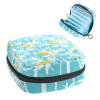 Women's Period Product Storage Pouch, Zippered Banana Pattern view 1