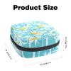 Women's Period Product Storage Pouch, Zippered Banana Pattern view 2