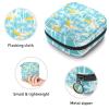 Women's Period Product Storage Pouch, Zippered Banana Pattern view 3