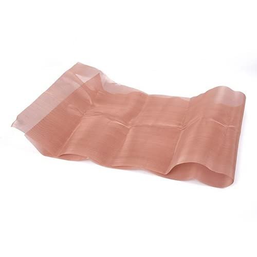 MOZTO 1-Piece Copper Wire Mesh, 10,200-Mesh Filter Screen, Fine Mesh (15 x 50 cm, 40 Mesh)