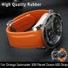 HKIDKK Rubber Watch Band for Omega Seamaster 300 Speedmaster, 20 mm, 22 mm, 22 mm, Agate view 2