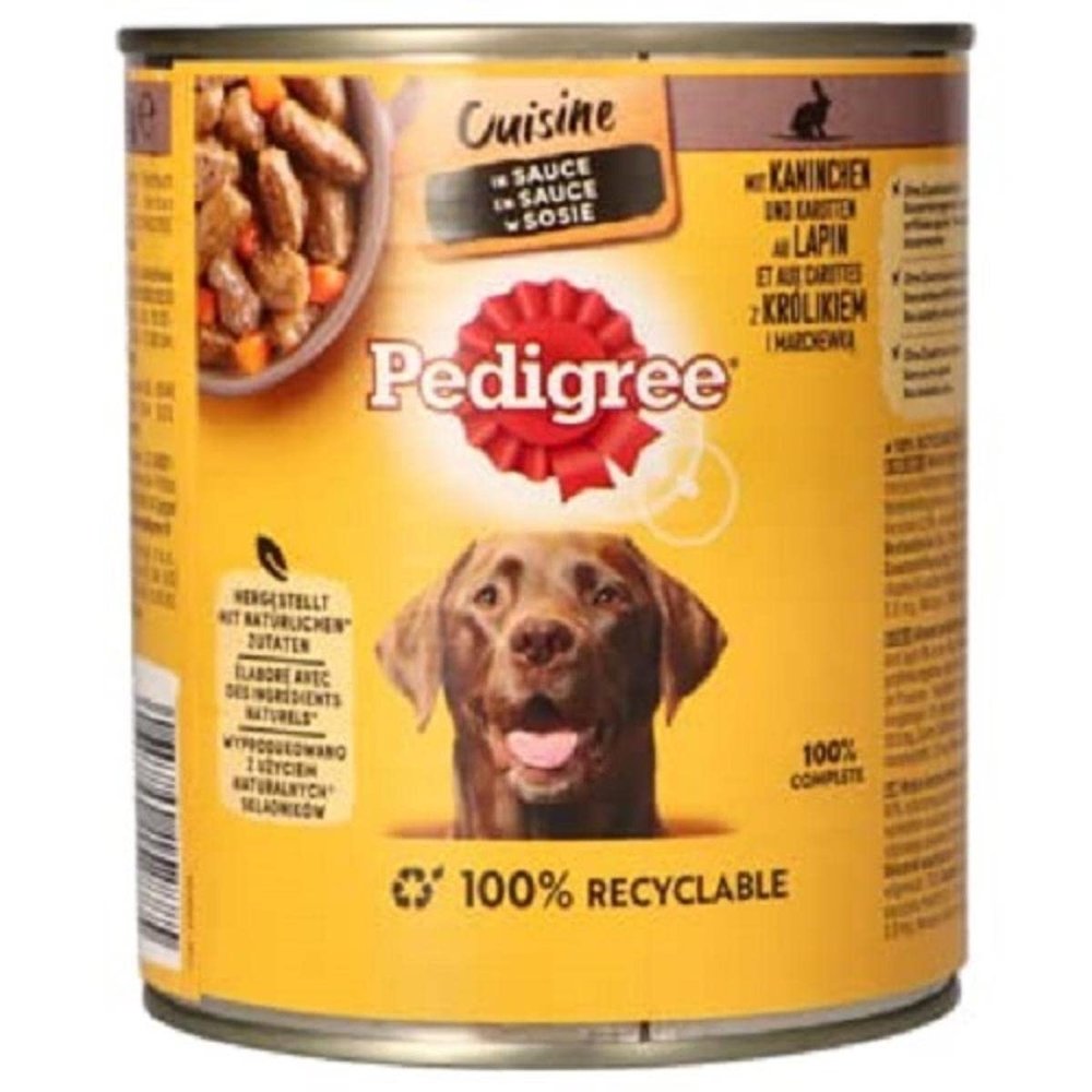 Pedigree Cuisine Dog Food Rabbit & Carrot, 800 g Can