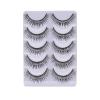 5 Pairs of Glitter False Eyelashes, Black view 1