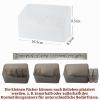 2-Pack Makeup Organizers with Brush Holder and Removable Compartments view 2