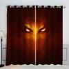VASENA Kids' Room Curtains, Skeleton Gothic Eyes, Blackout Curtains with Grommets, 2-Piece Set, 150 x 166 cm view 1