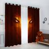 VASENA Kids' Room Curtains, Skeleton Gothic Eyes, Blackout Curtains with Grommets, 2-Piece Set, 150 x 166 cm view 2