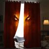 VASENA Kids' Room Curtains, Skeleton Gothic Eyes, Blackout Curtains with Grommets, 2-Piece Set, 150 x 166 cm view 3
