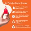 Asan Menstrual Cup - Easiest Period Cup to Insert and Remove - Special Ring Design - Medical-Grade Silicone - Developed in the USA (Light/Moderate Flow) view 3