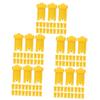 minkissy 500-Piece Eyelash Glue Bottle Needles, Anti-Clogging Needles for Lash Extensions, Yellow view 1