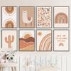 HLSHOE Unicorn Alpaca Rainbow Cactus Boho Nursery Canvas Wall Art, 40 x 50 cm, Unframed, Color 11 view 4