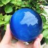 WGPHD Natural Deep Blue Cat's Eye Quartz Crystal Healing Sphere, 270 g view 4