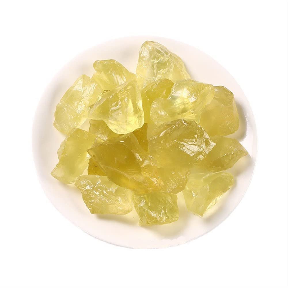WGPHD Natural Citrine Crystal Stone, Raw Yellow Quartz Mineral Specimen Decor (0–50 g)