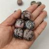 WGPHD Meditation at Home, 1 Pc Natural Rhodonite Cube, Tumbled Stone, Polished Quartz Crystal Gemstone, Reiki view 2