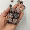 WGPHD Meditation at Home, 1 Pc Natural Rhodonite Cube, Tumbled Stone, Polished Quartz Crystal Gemstone, Reiki view 3