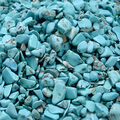 HZLXF1 Natural Irregular Turquoise Gravel Crystals, 30 g / 50 g / 100 g