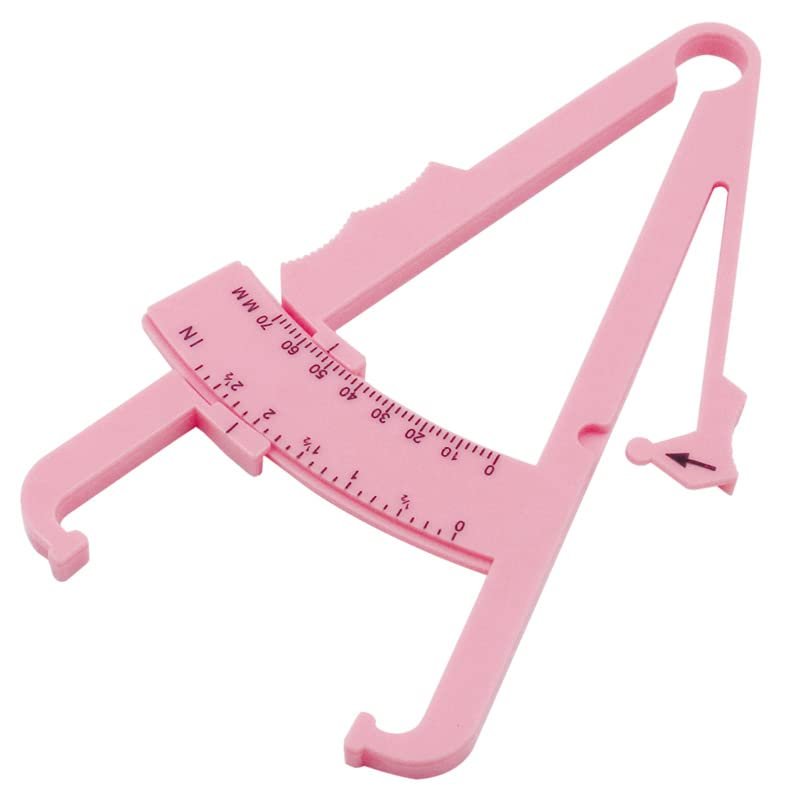 ALLZZY Personal Body Fat Caliper Skin Analyzer with Measurement Charts, Fitness Body Fat Monitor (Color: Other)