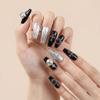 Sun&Beam Handmade Press-On Nails, Medium Ballerina, Black (#044 L) view 3