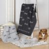 David Fussenegger “My Best Friend/Bones Allover” Dog Blanket, 70 x 90 cm, Light Gray view 3