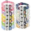 Senristar Personalized Floral Dog Collar with Name and Engraved Buckle view 3