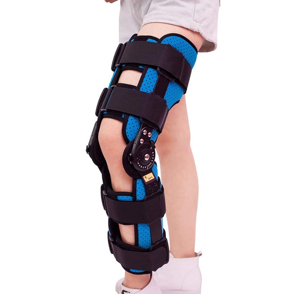 Adjustable Post-Op Hinged Knee Brace and Immobilizer