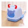 SUNESA Large Covered Cat Litter Box with Scoops, Blue view 1