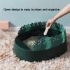 SUNESA Open-Top Cat Litter Box with Leaf-Shaped Design view 4